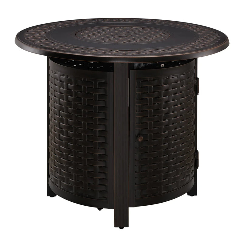 Well Traveled Living Hendricks Aluminum 34" Round Propane Fire Pit | GW STORE