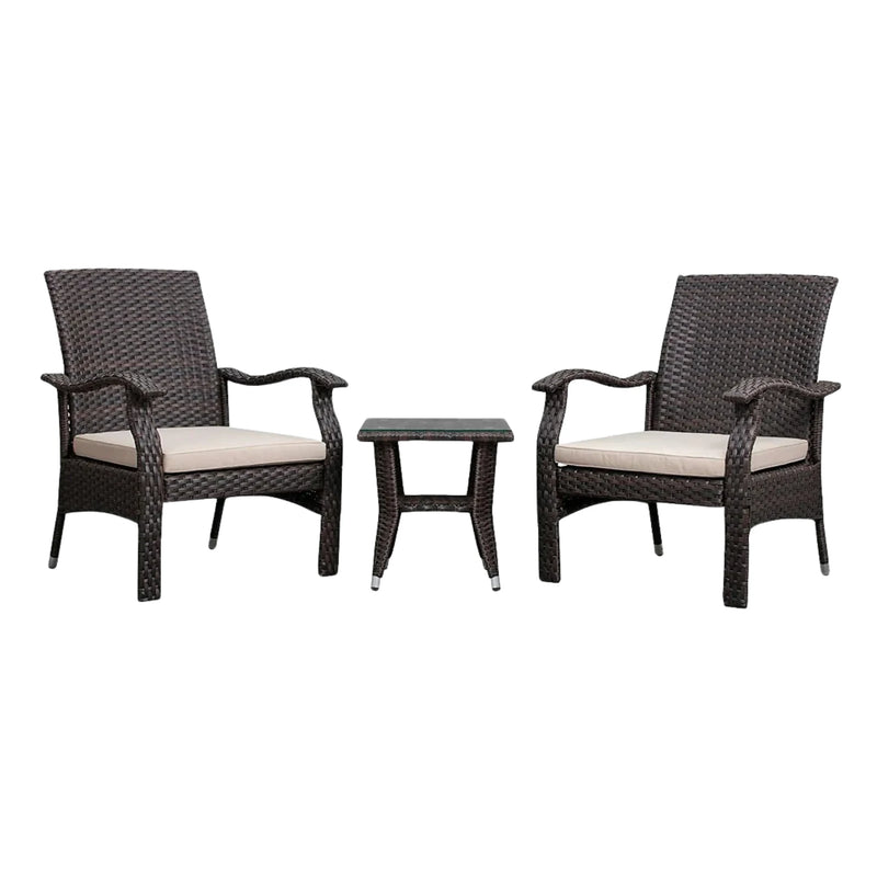 Well Traveled Living Miles Conversation Wicker Bistro Set | GW STORE