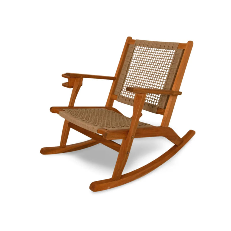 Well Traveled Living Vega Outdoor Rocking Chair with Beverage Holder | GW STORE