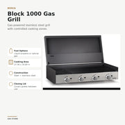 Bosca Block 1000 Built-In Gas Grill | GW STORE