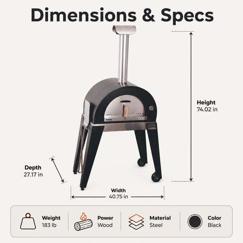 Bosca Nahuen 41 Inch Outdoor Wood Fired Pizza Oven | Buy at GW Bosca Nahuen 41 Inch Outdoor Wood Fired Pizza Oven | Buy at GW