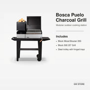 Bosca Block Puelo Freestanding Charcoal Grill | GW STORE