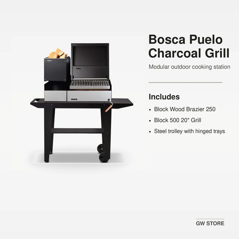 Bosca Block Puelo Freestanding Charcoal Grill | GW STORE