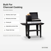 Bosca Block Puelo Freestanding Charcoal Grill | GW STORE