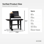 Bosca Block Puelo Freestanding Charcoal Grill | GW STORE