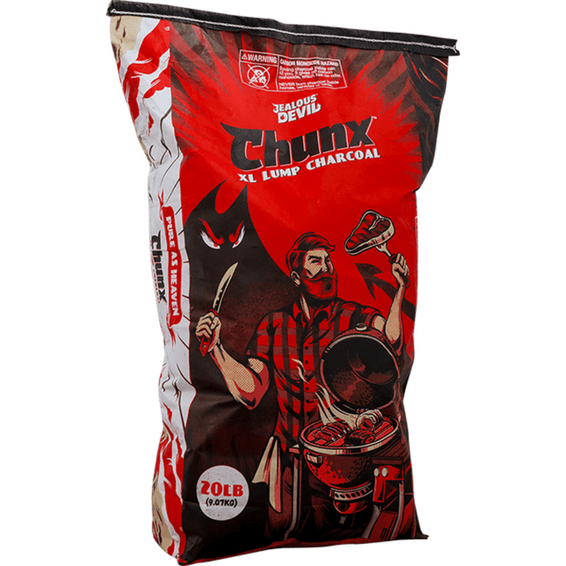 Jealous Devil All Natural Premium Hardwood XL Lump Charcoal - 20 Lbs