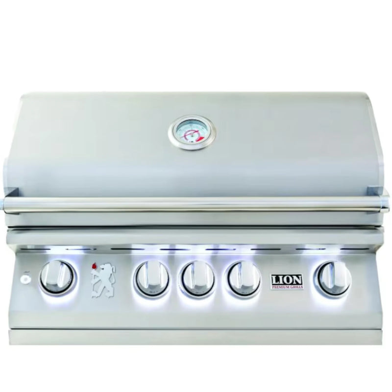 Lion L75000 32-Inch 4-Burner Stainless Steel Built-In Propane Gas Grill