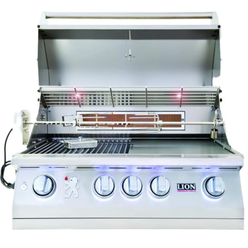 Lion L75000 32-Inch 4-Burner Stainless Steel Built-In Natural Gas Grill