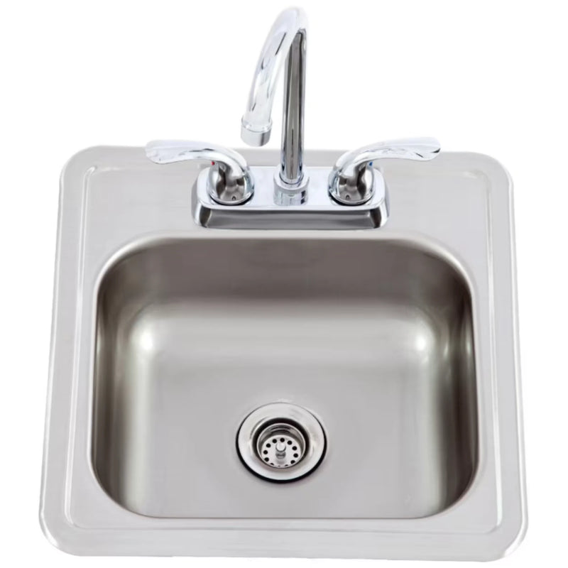 Lion Premium Grills Bar Sink w/ Faucet 15" x 15"