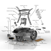 Tromen Hummer Firepit Open Fire Argentine Mega Grill with Oven | GW STORE