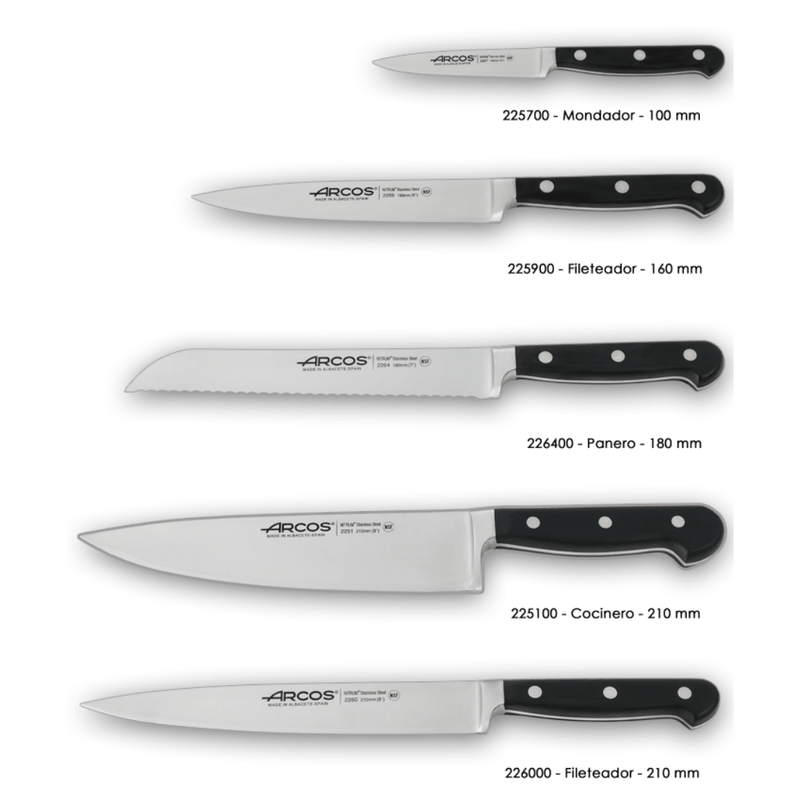 Arcos Opera Series 5pcs. Block Knife Set