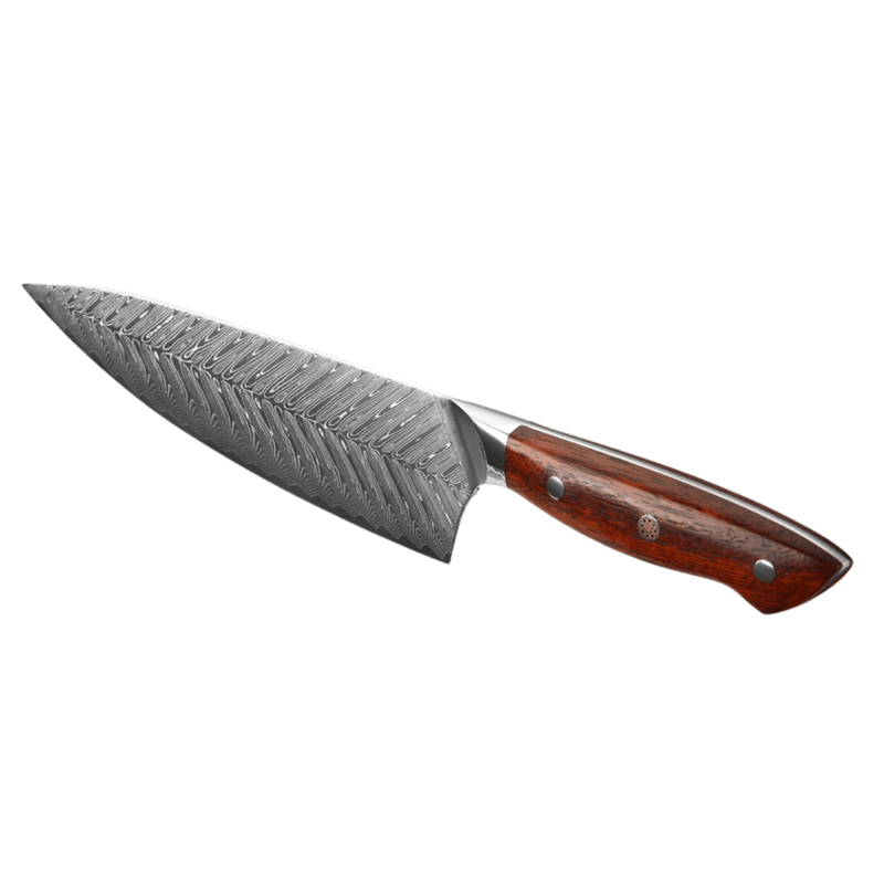 Luxury Damascus Chef Knife VG10 Japanese Damascus Steel - Limited Edition Rosewood