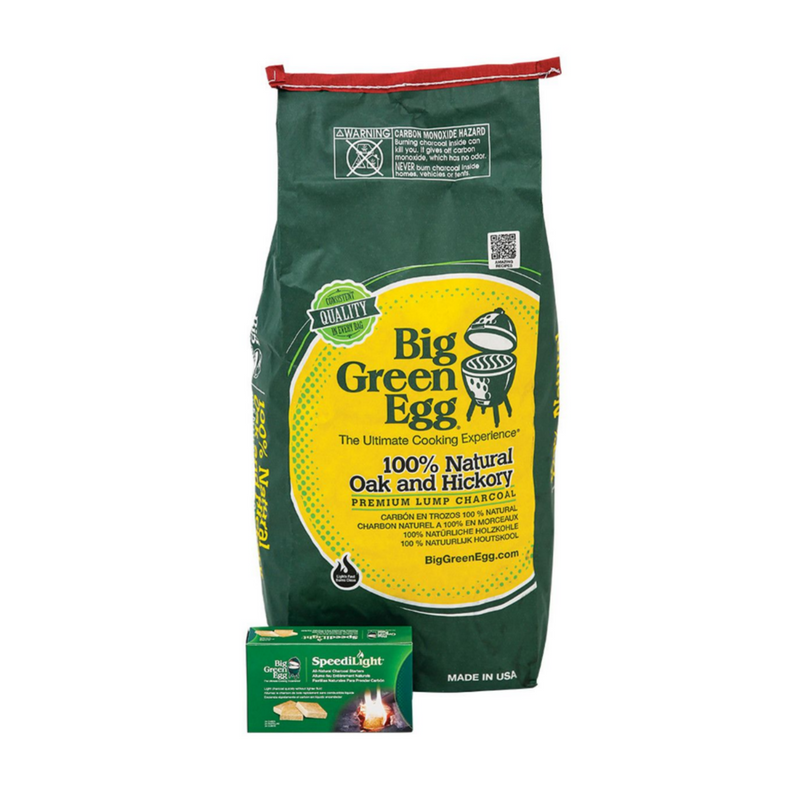 Big Green Egg Large Charcoal Grill in Modular Nest with Expansion & 3 Acacia Inserts Package