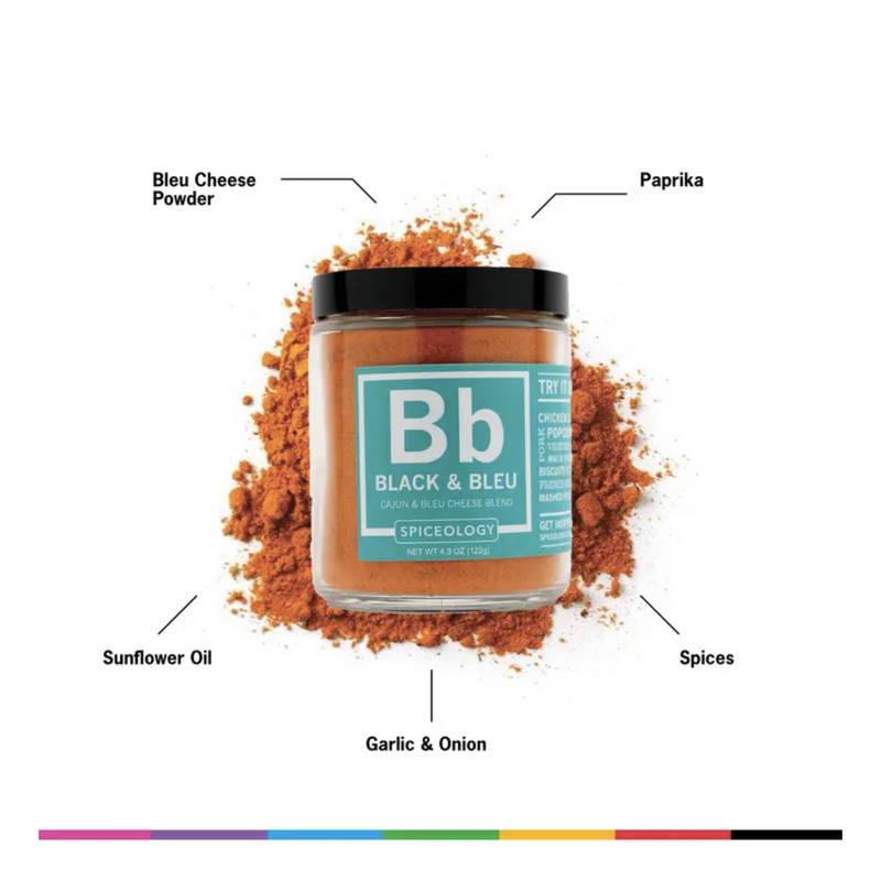 Spiceology - Black & Bleu - Cajun Blue Cheese Rub