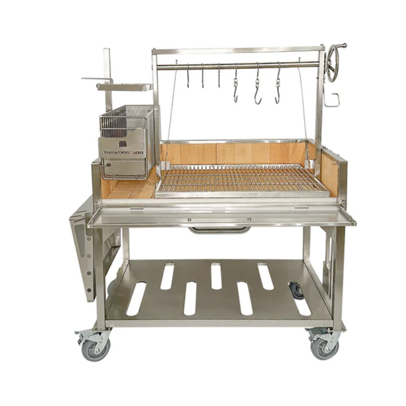Tagwood BBQ23SS Argentine Wood Fire & Charcoal Freestanding Grill