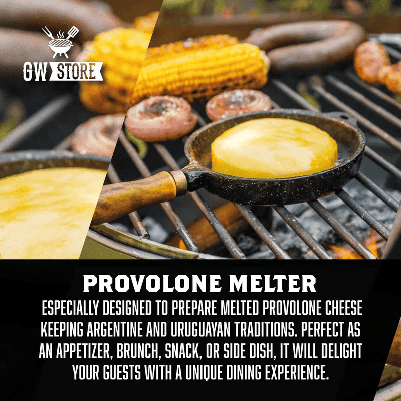 6" Cast Iron Provolone Skillet - Argentine Style