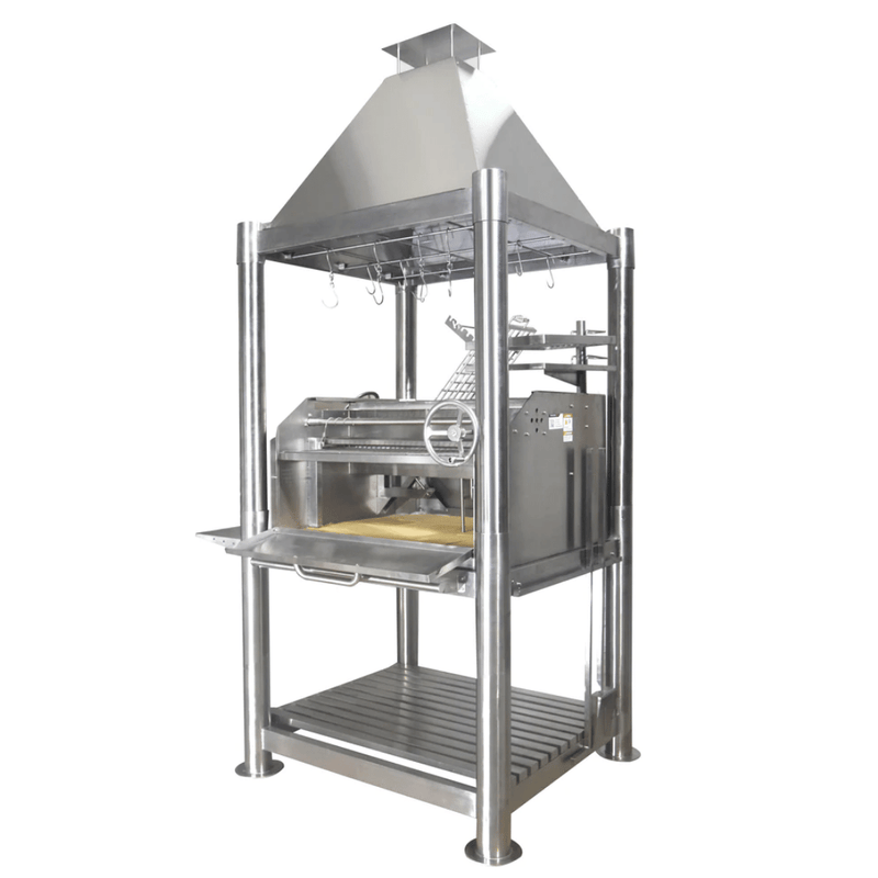 Tagwood BBQ02SS Premium Freestanding Santa Maria Argentine Grill Stainless Steel - "The Beast"