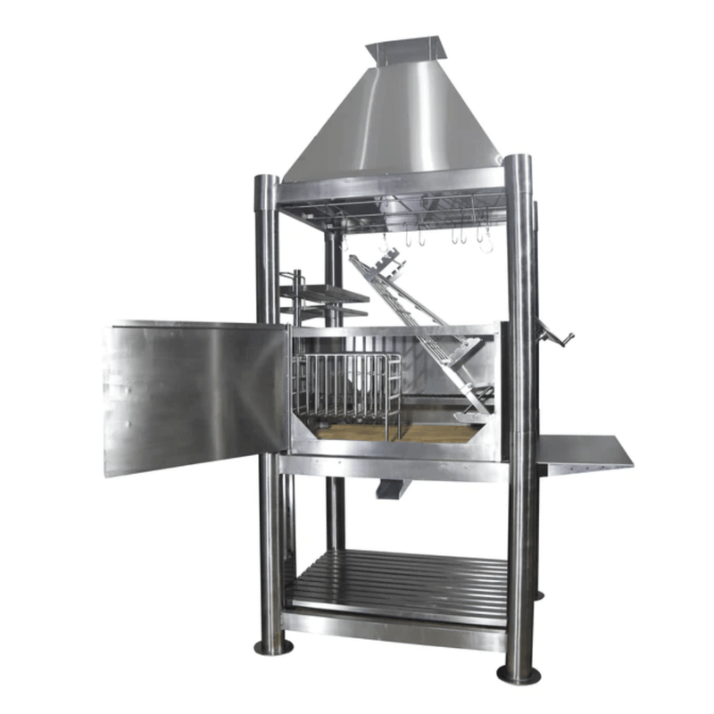 Tagwood BBQ02SS Premium Freestanding Santa Maria Argentine Grill Stainless Steel - "The Beast"