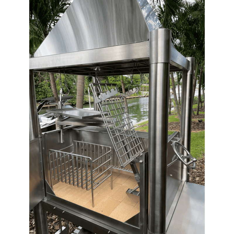 Tagwood BBQ02SS Premium Freestanding Santa Maria Argentine Grill Stainless Steel - "The Beast"